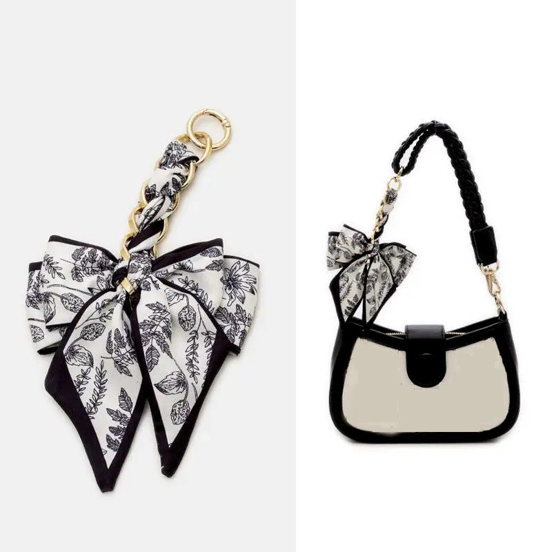 Handbag Bow Scarf Keychain-FORMAL SOCIETY