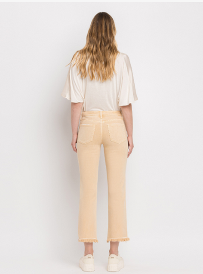 Mid Rise Straight Jeans