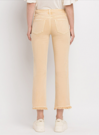 Mid Rise Straight Jeans