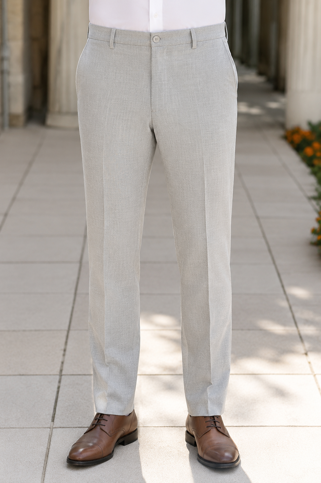 Metro Suit Pant -  Light Grey