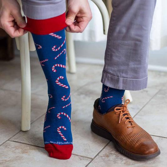 Men's Candy Cane Sock