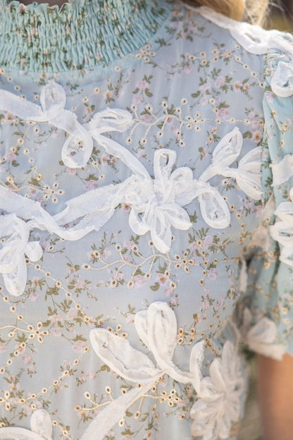 Mock Floral Lace Top