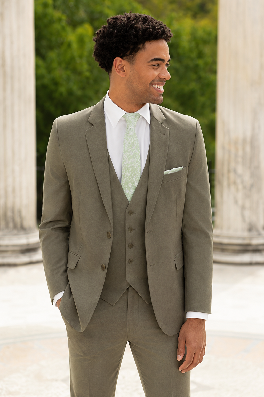 Metro Suit Jacket - Sage