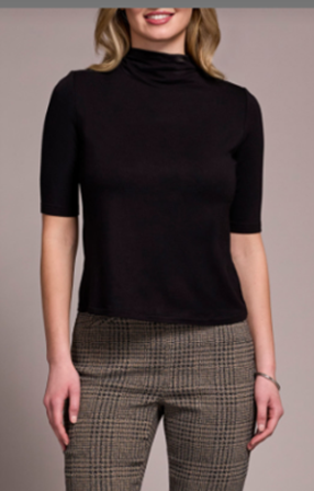 Funnel Neck Knit Top