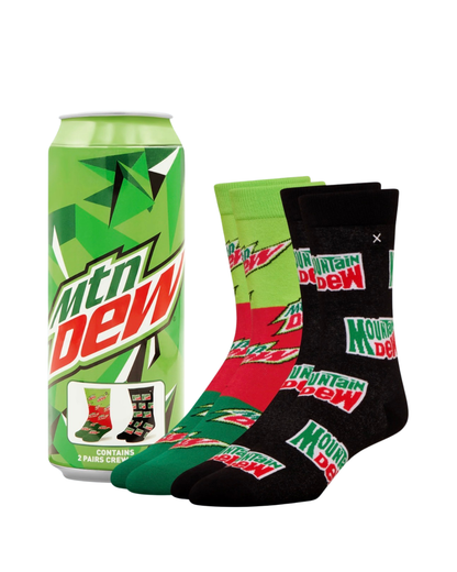 Mountain Dew Crew Socks 2-Pack