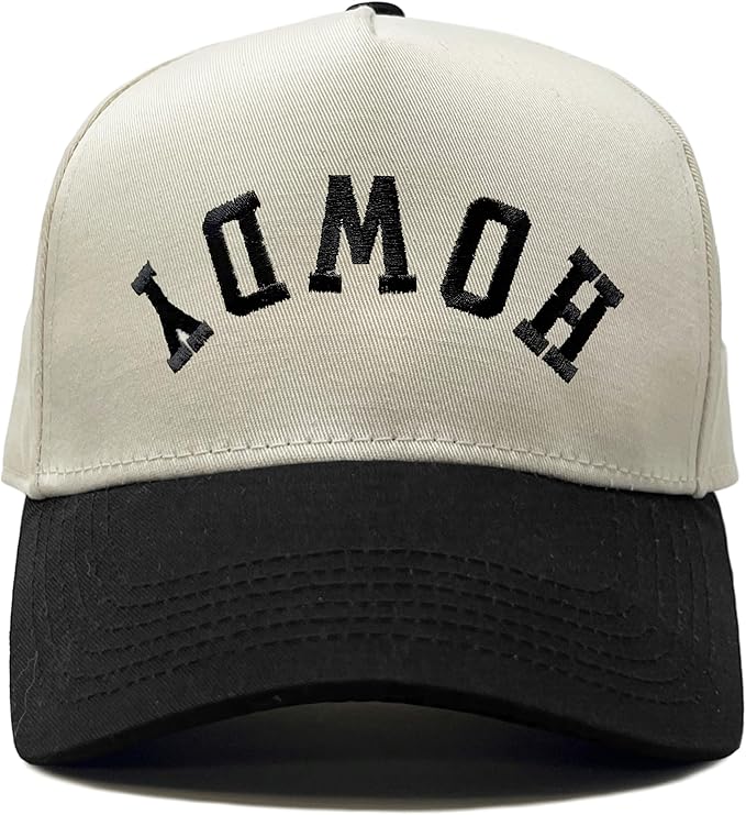 2-Tone Embroidered Cap - Howdy (upside down)