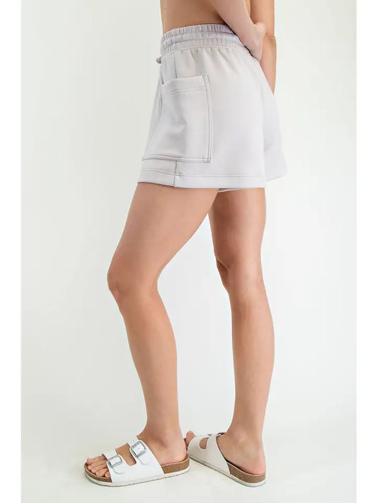 Patch Pocket Short - Mocha Cream