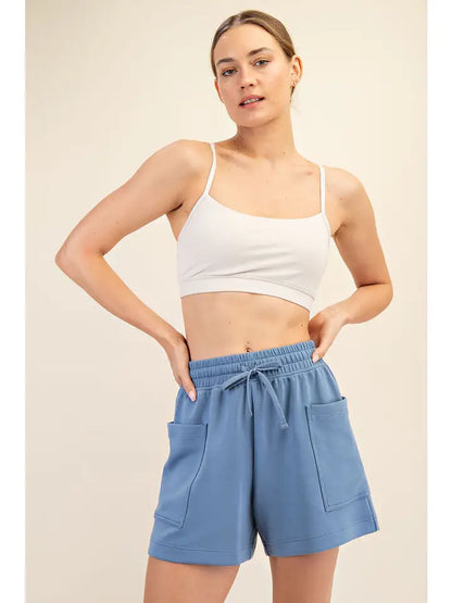 Patch Pocket Short - Paradise Blue