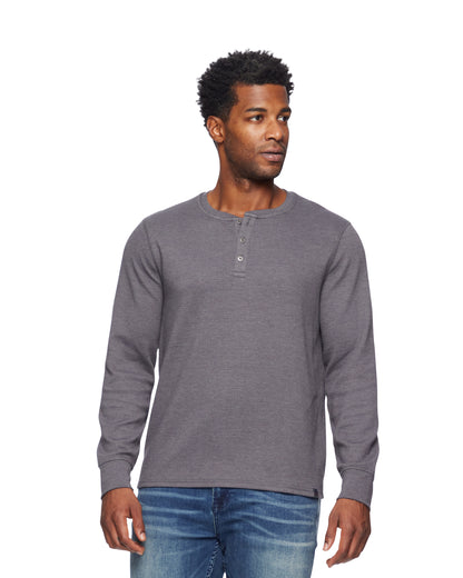 Chatsworth Waffle Henley - Charcoal Grey-Flag & Anthem-DISTRICT 1
