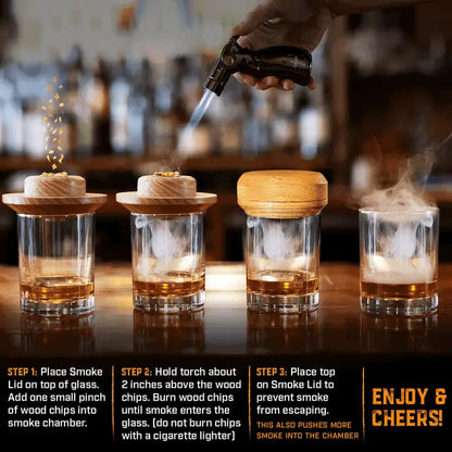 Cocktail Smoker Kit-Aged & Charred-DISTRICT 1