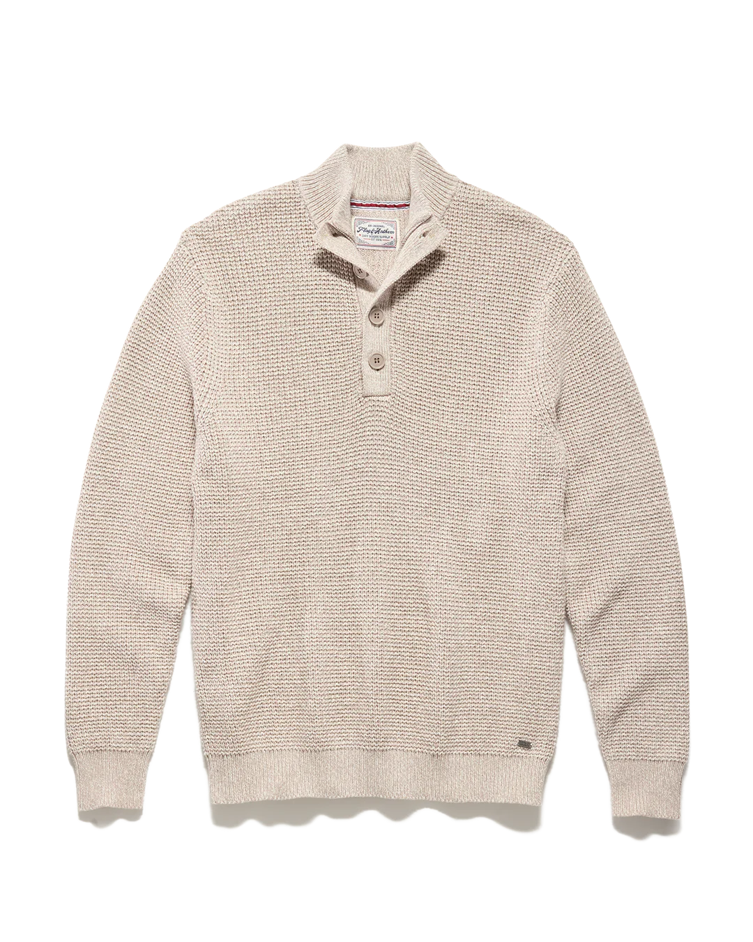 Denver Oatmeal Mock Neck Sweater-Flag & Anthem-DISTRICT 1