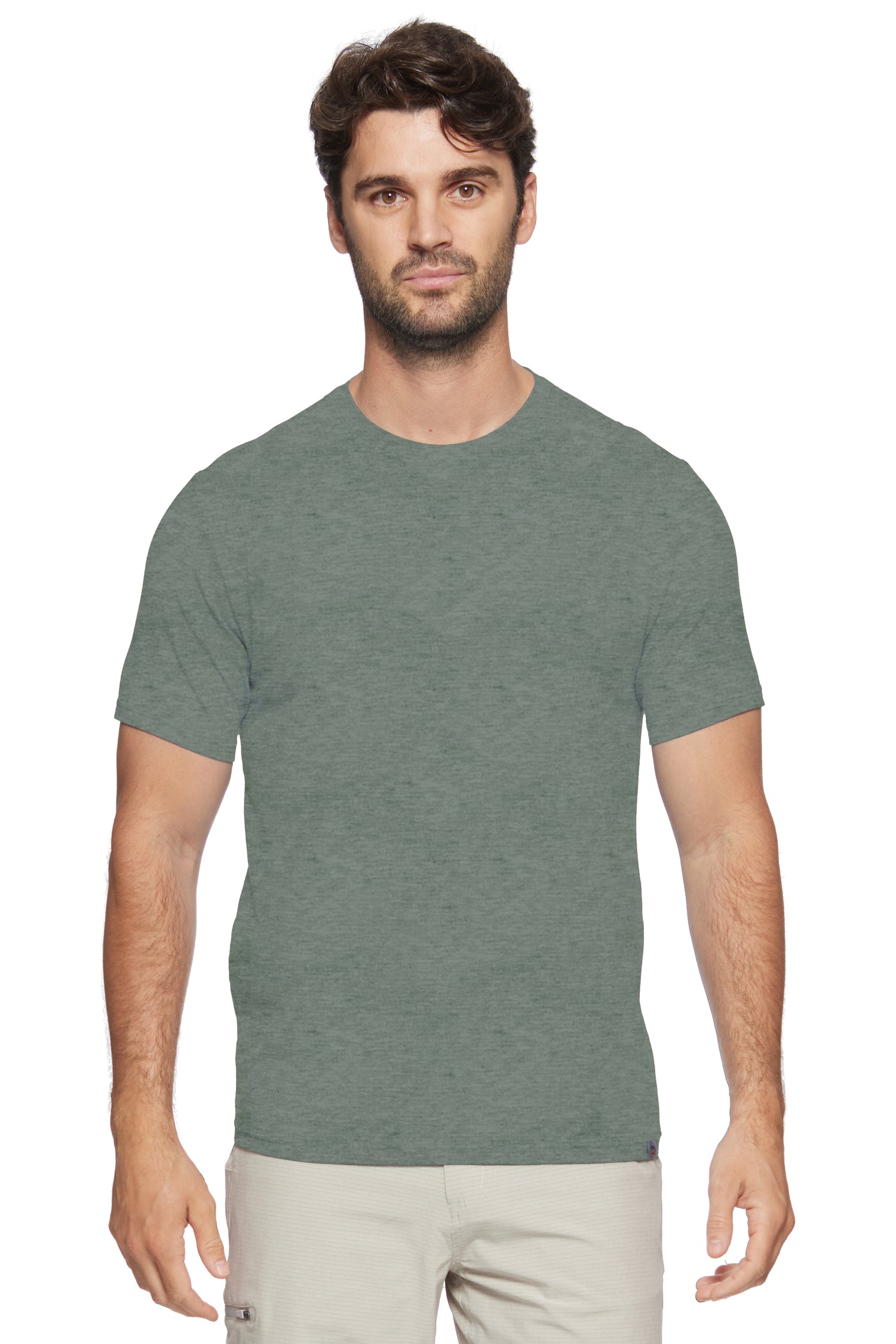 Essential Comfort Tee - Sage Heather-Flag & Anthem-DISTRICT 1