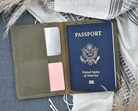 Full Grain Leather Passport Cover-Zelaki-DISTRICT 1