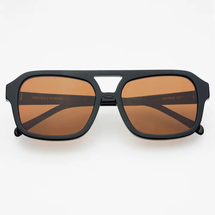 Havana Acetate Aviator Sunglasses-Freyrs Eyewear-DISTRICT 1