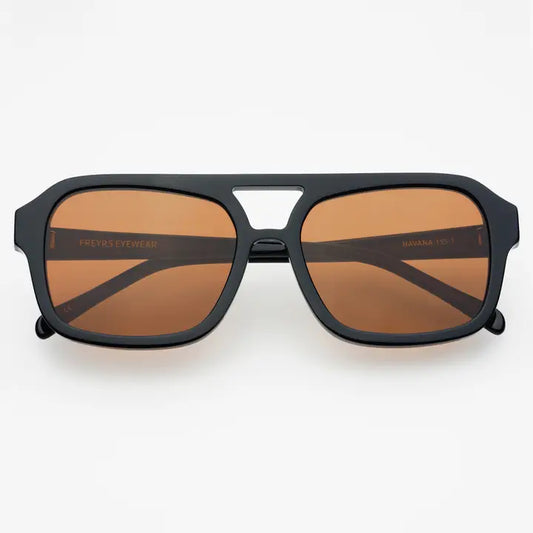 Havana Acetate Aviator Sunglasses-Freyrs Eyewear-DISTRICT 1