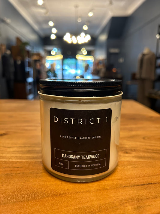 Mahogany Teakwood Candle 8oz-Augusta Candle Co.-DISTRICT 1