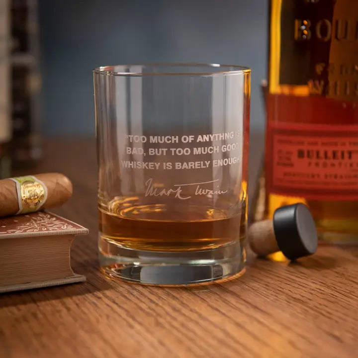 Mark Twain Quote Glass-A to Z Imaging and Design-DISTRICT 1