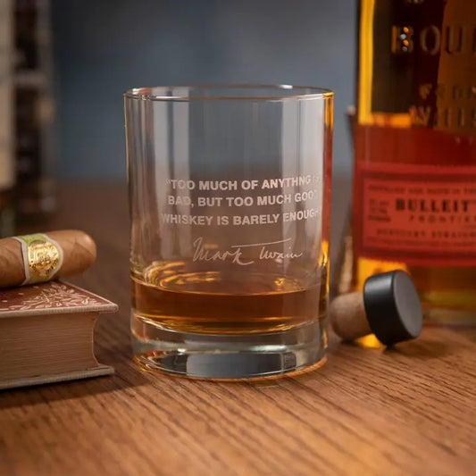 Mark Twain Quote Glass-A to Z Imaging and Design-DISTRICT 1