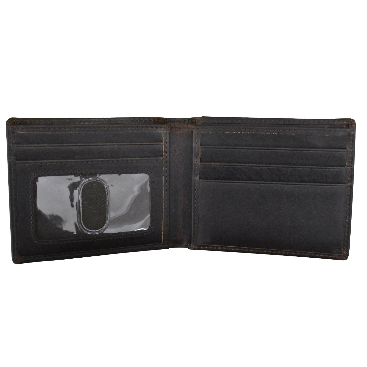 Men's Wallet Bifold with I.D. - Chocolate-ILI New York-DISTRICT 1