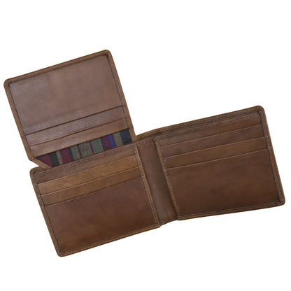 Men's Wallet Bifold with Left Flip - Toffee-ILI New York-DISTRICT 1