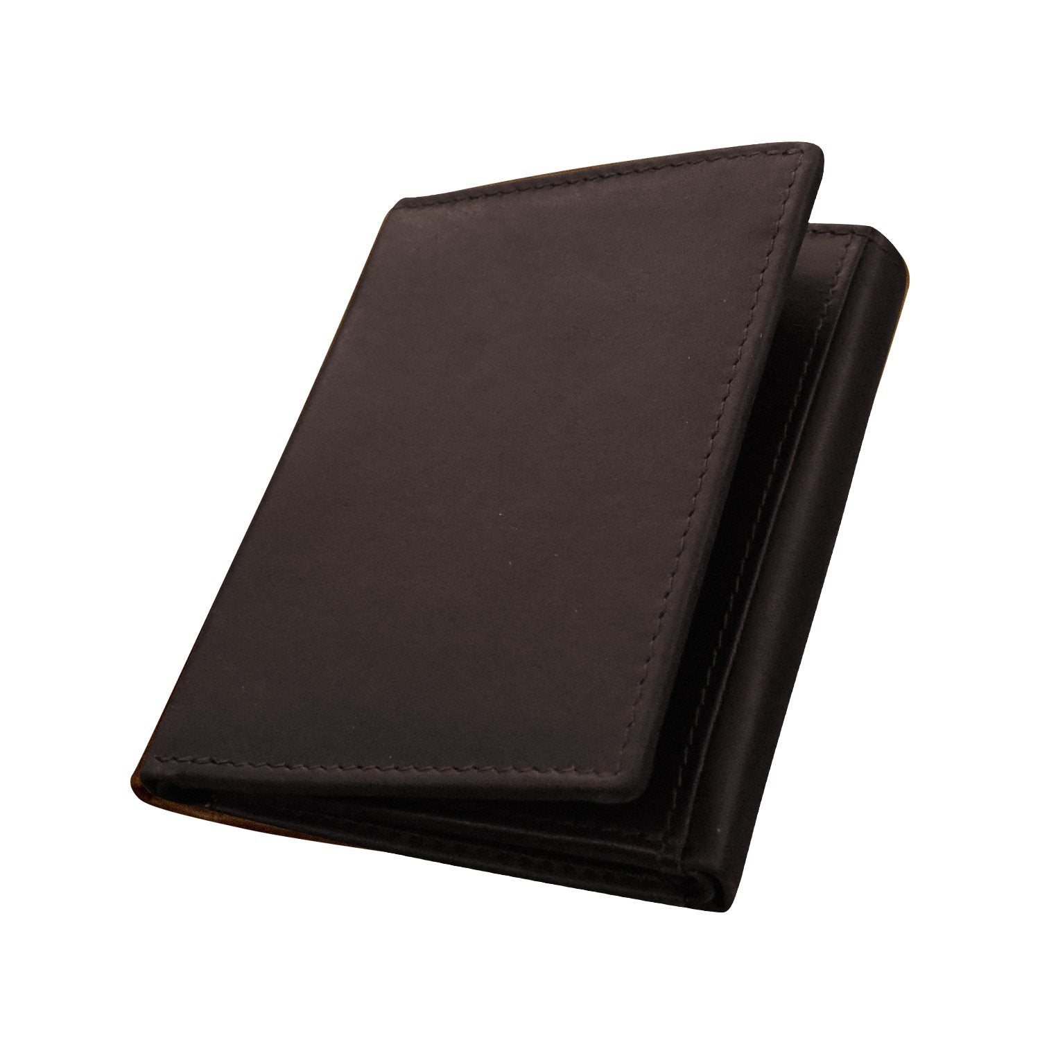 Men's Wallet Trifold with Back I.D. - Chocolate-ILI New York-DISTRICT 1
