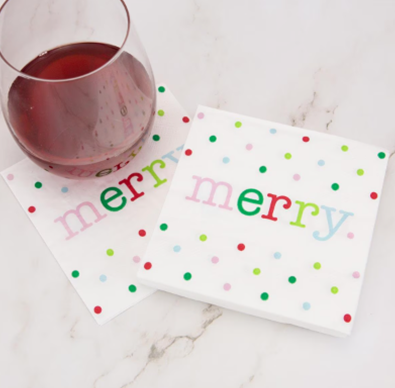 Merry Dot Cocktail Napkins-The Royal Standard-DISTRICT 1