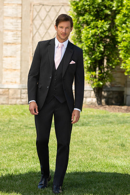 Metro Suit Pant - Black-Pure Silk Fabrics-DISTRICT 1