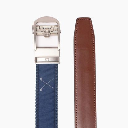 Hampton Tee Time Golf Ribbon Ratchet Belt 1.38"