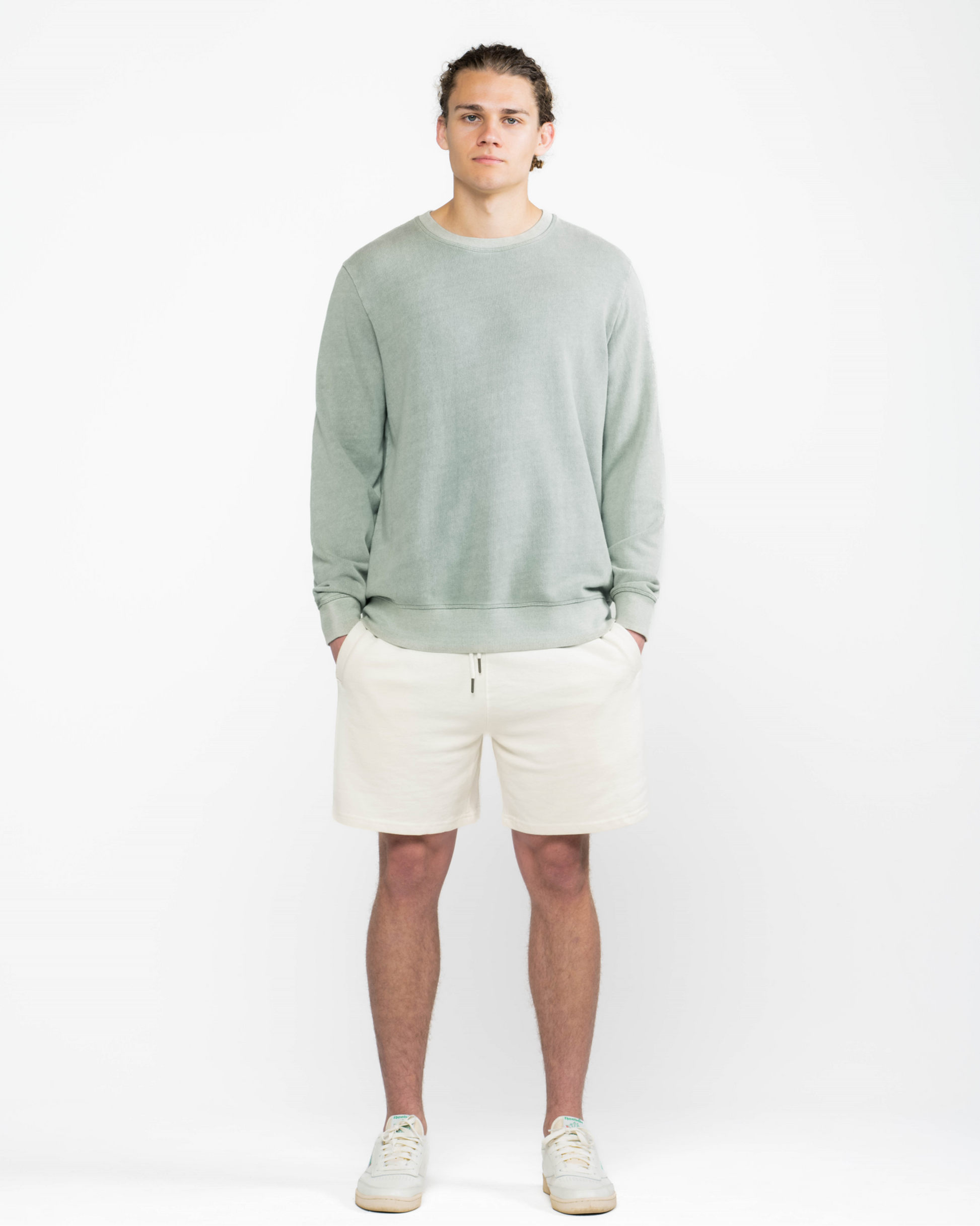 Sage Organic Cotton French Terry Crewneck Sweatshirt-DISTRICT 1-DISTRICT 1
