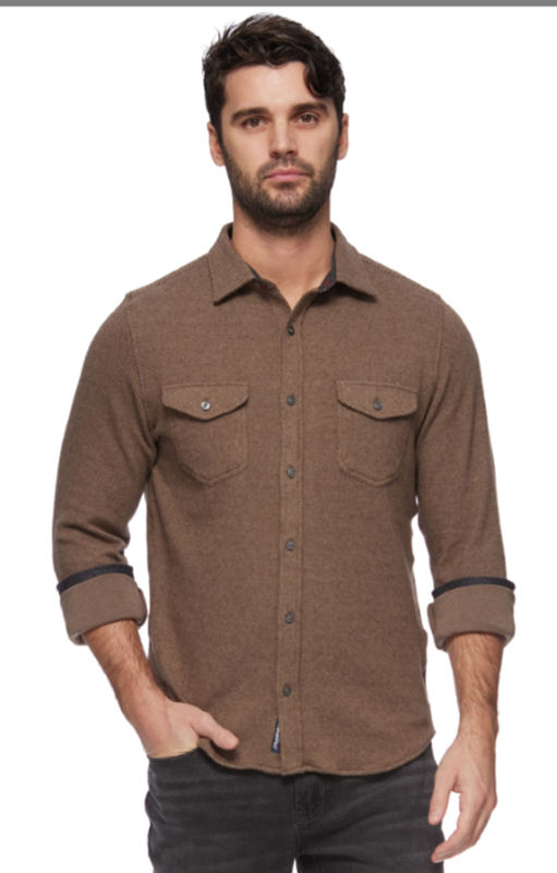 SOLID TWILL FLANNEL SHIRT-Flag & Anthem-DISTRICT 1
