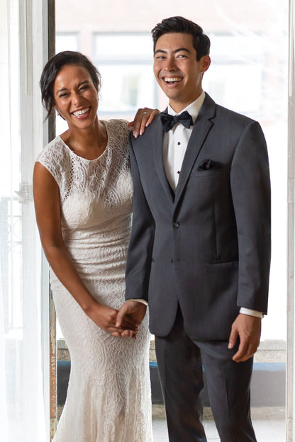 Steel Grey Sterling Wedding Suit-JFW-DISTRICT 1