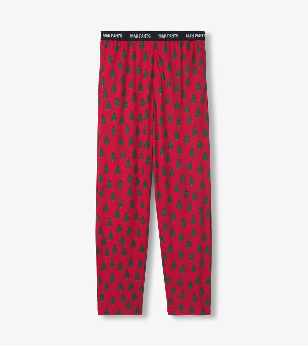 Trees on Red Man Pants-Little Blue House-DISTRICT 1
