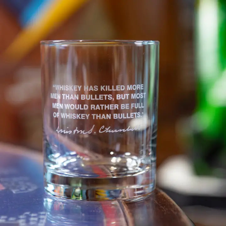 Winston Churchill Quote Glass-A to Z Imaging and Design-DISTRICT 1