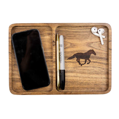 Wood Valet Tray - Mustang-The Royal Standard-DISTRICT 1